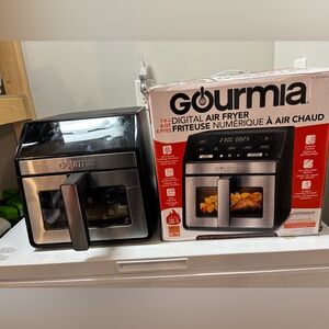 Gourmia Digital Air Fryer - Stainless Steel Black